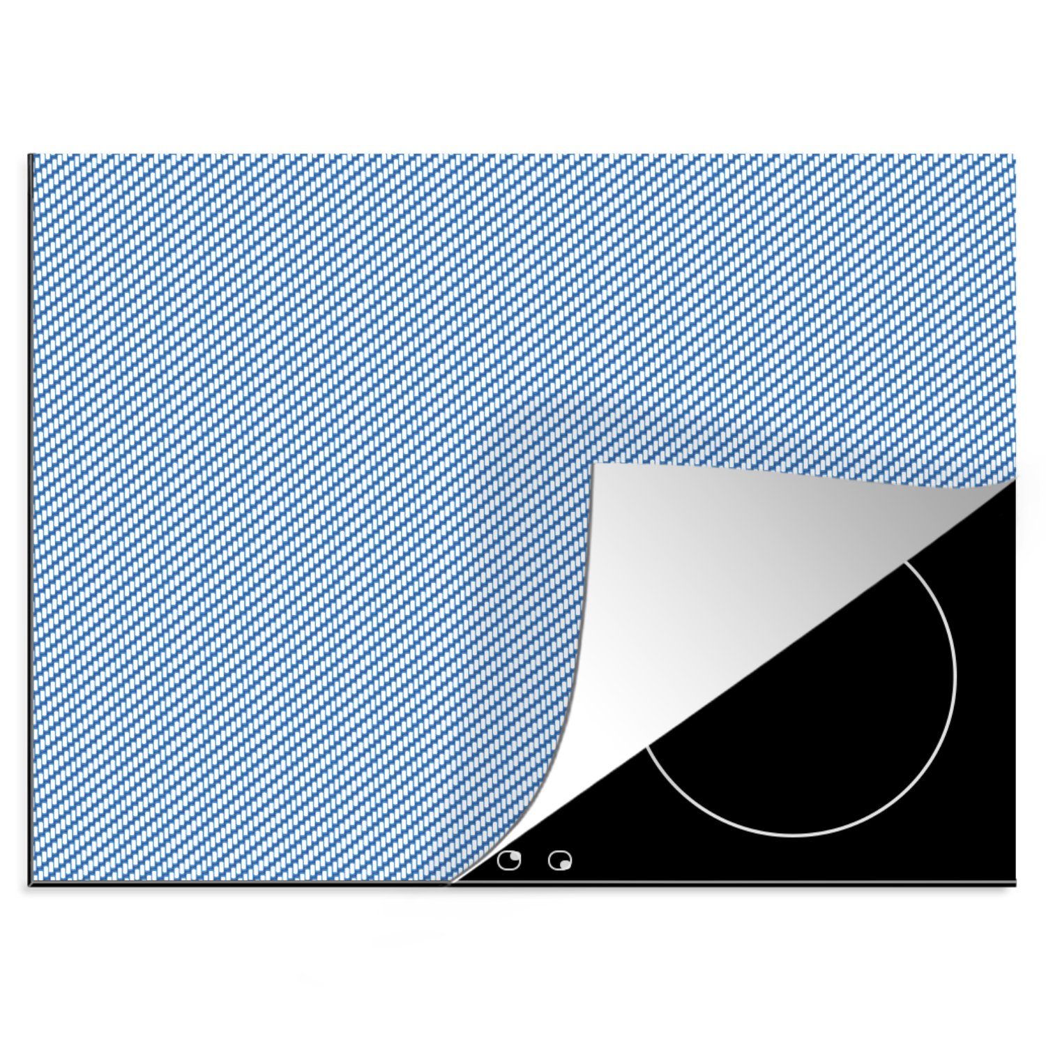 MuchoWow Herdblende-/Abdeckplatte Hosen - Textur - Denim - Muster, Vinyl, (1 tlg), 60x52 cm, Mobile Arbeitsfläche nutzbar, Ceranfeldabdeckung
