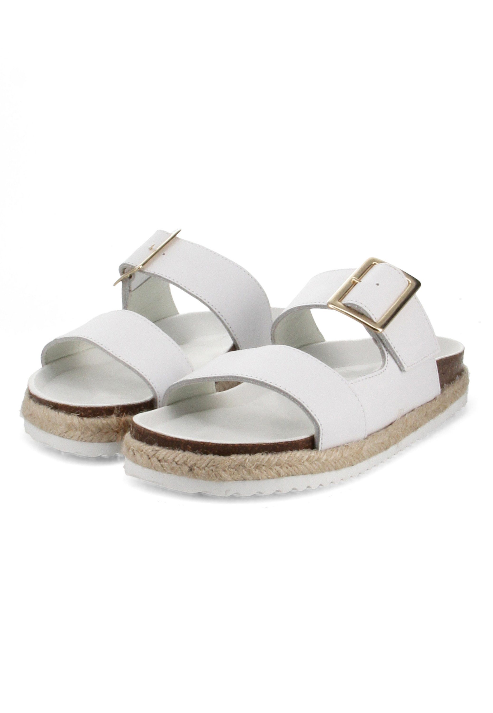 BERNIE MEV Bernie Mev Eleanor - Damen Schuhe Pantoletten - White-Leather Sandale