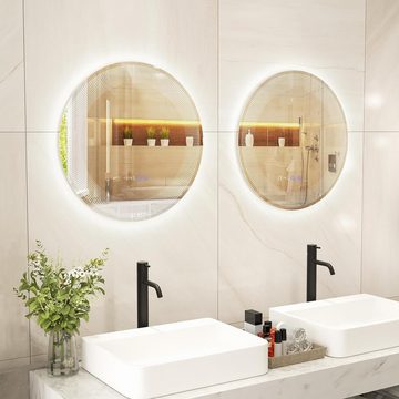 KOMFOTTEU Badspiegel, Badezimmerspiegel für Badezimmer & Wohnzimmer