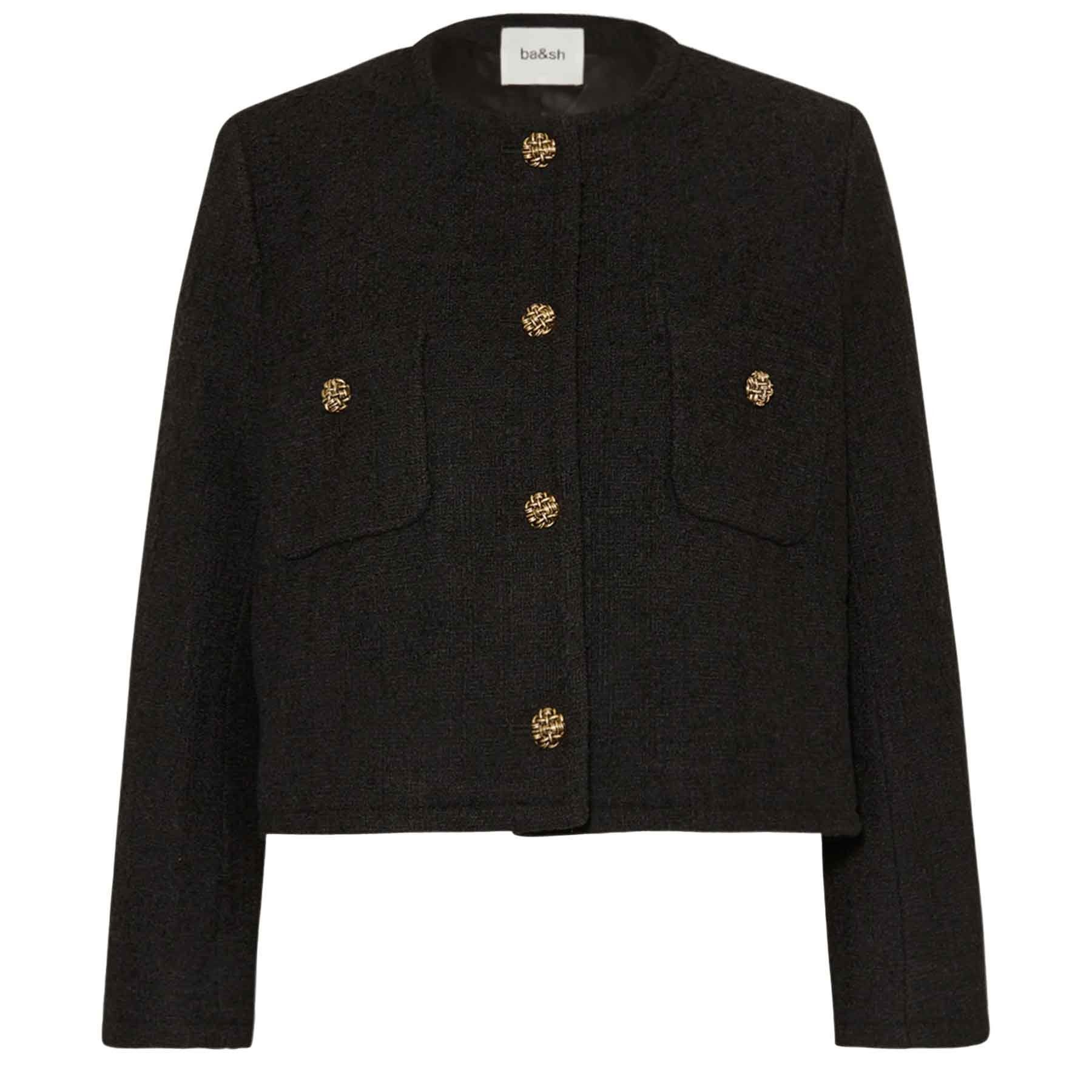 Blouson Veste BA&SH Dauphine - Laine Beige - Taille 1 (36/38FR) - Femme - Neuf Sans étiquettes