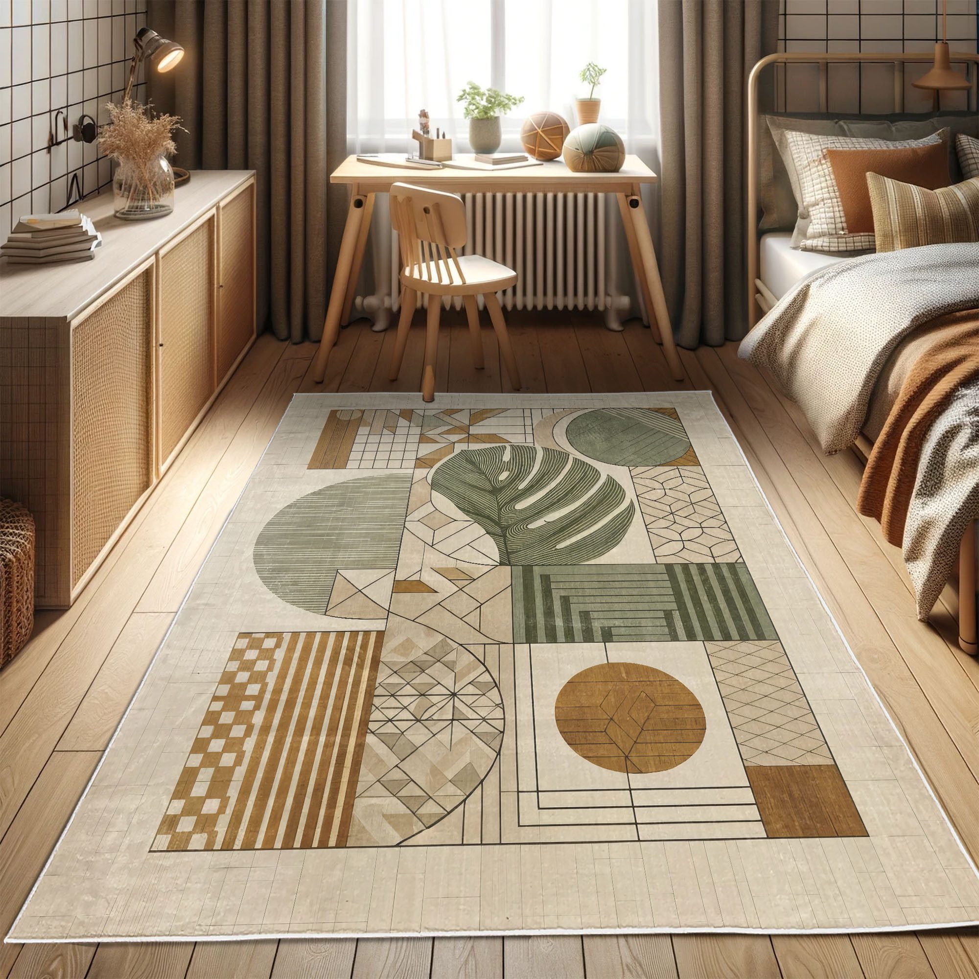Abakuhaus Teppich Dekorativer Teppich für Wohnzimmer günstig online kaufen