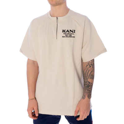 Karl Kani T-Shirt Karl Kani Chest Retro Zip Sweater T-Shirt Herren Shirt light sand (1-tlg)