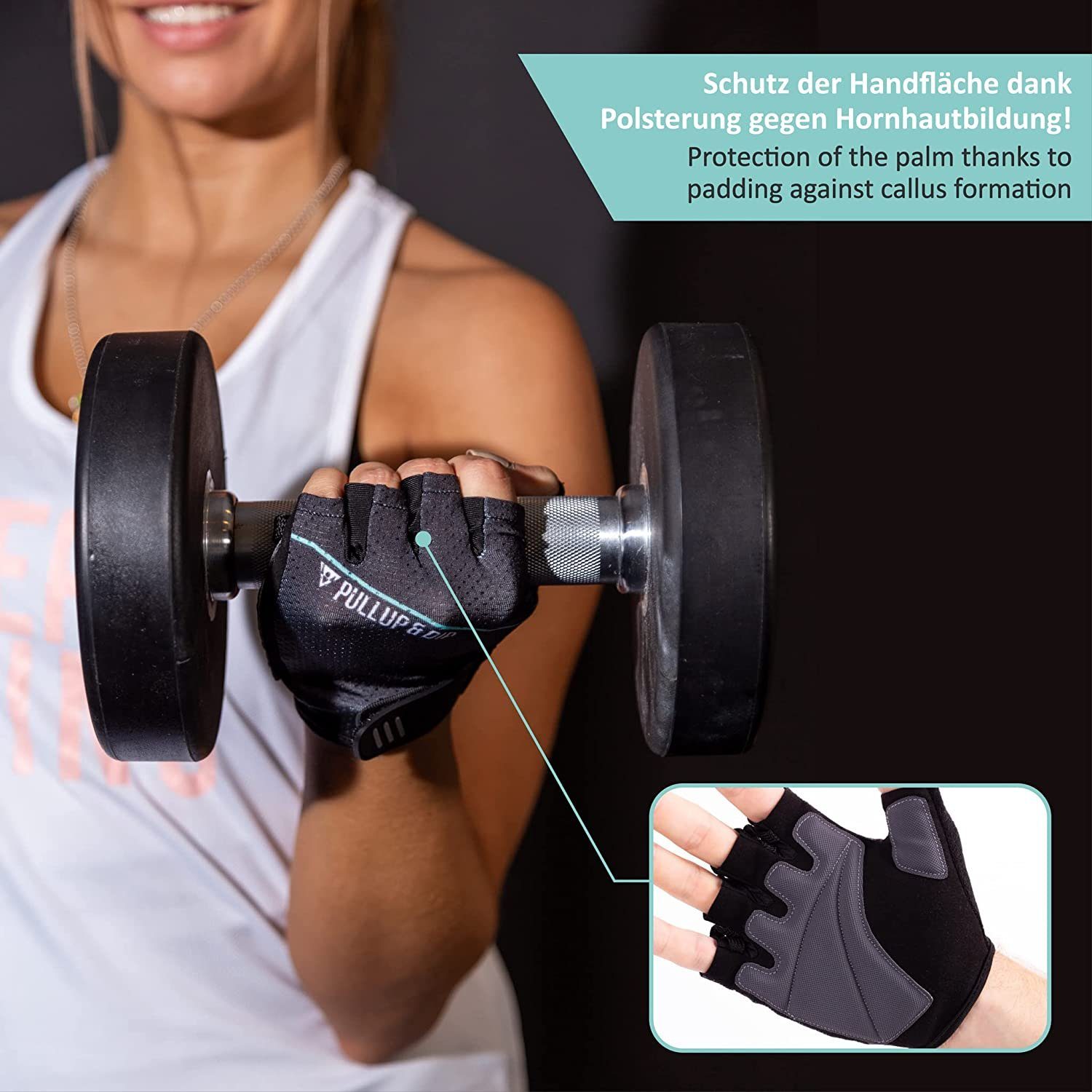 Fitness Handschuhe Atmungsaktive Trainingshandschuhe für Damen und Herren Gewichtheberhandschuhe Bodybuilding Gym Übung rutschfestes Crossfit Krafttraining
