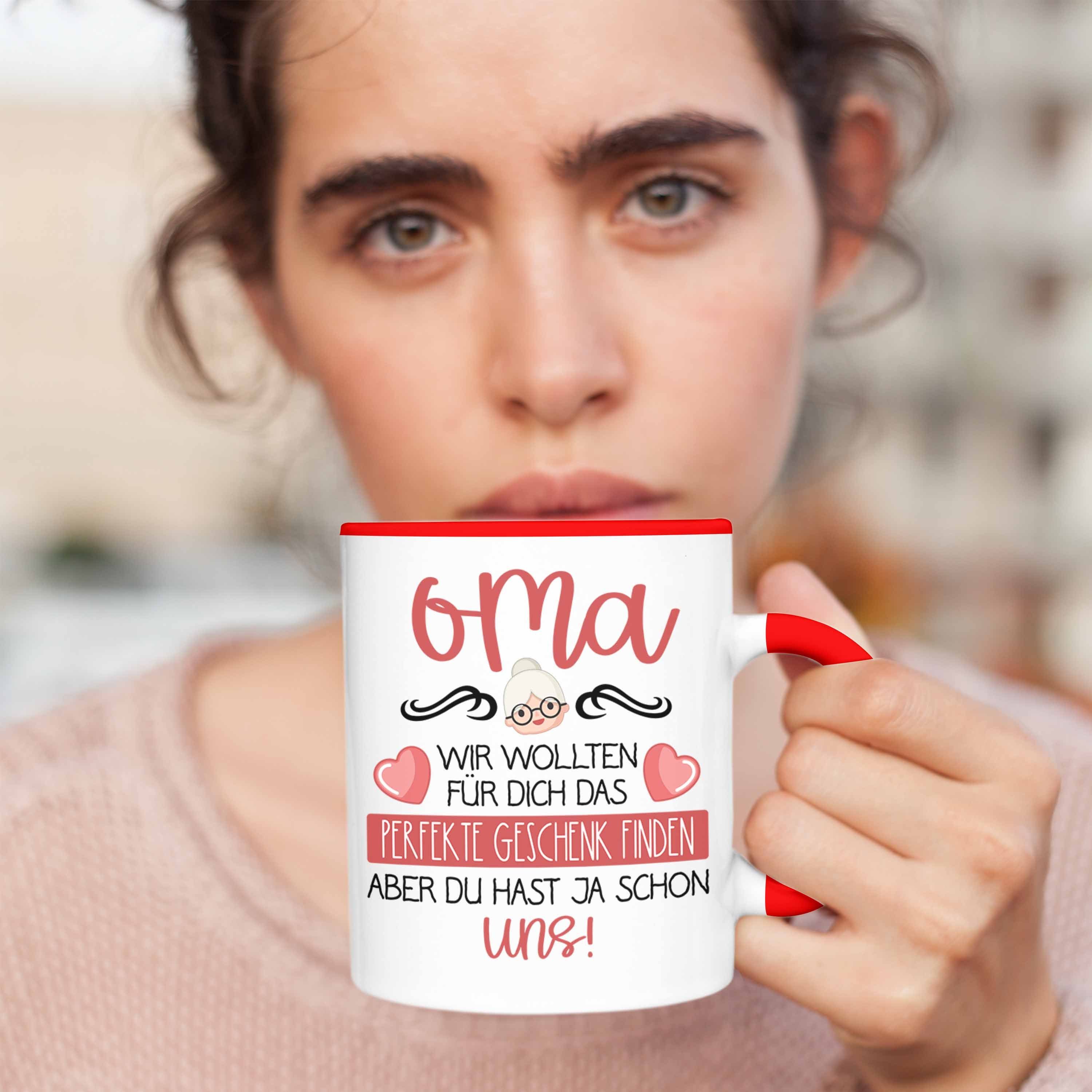 Beste Oma - Trendation Trendation Rot Enkel Tasse Lustig Geburtstagsgeschenk Geschenk Geburtstag Geschenkideen Tasse