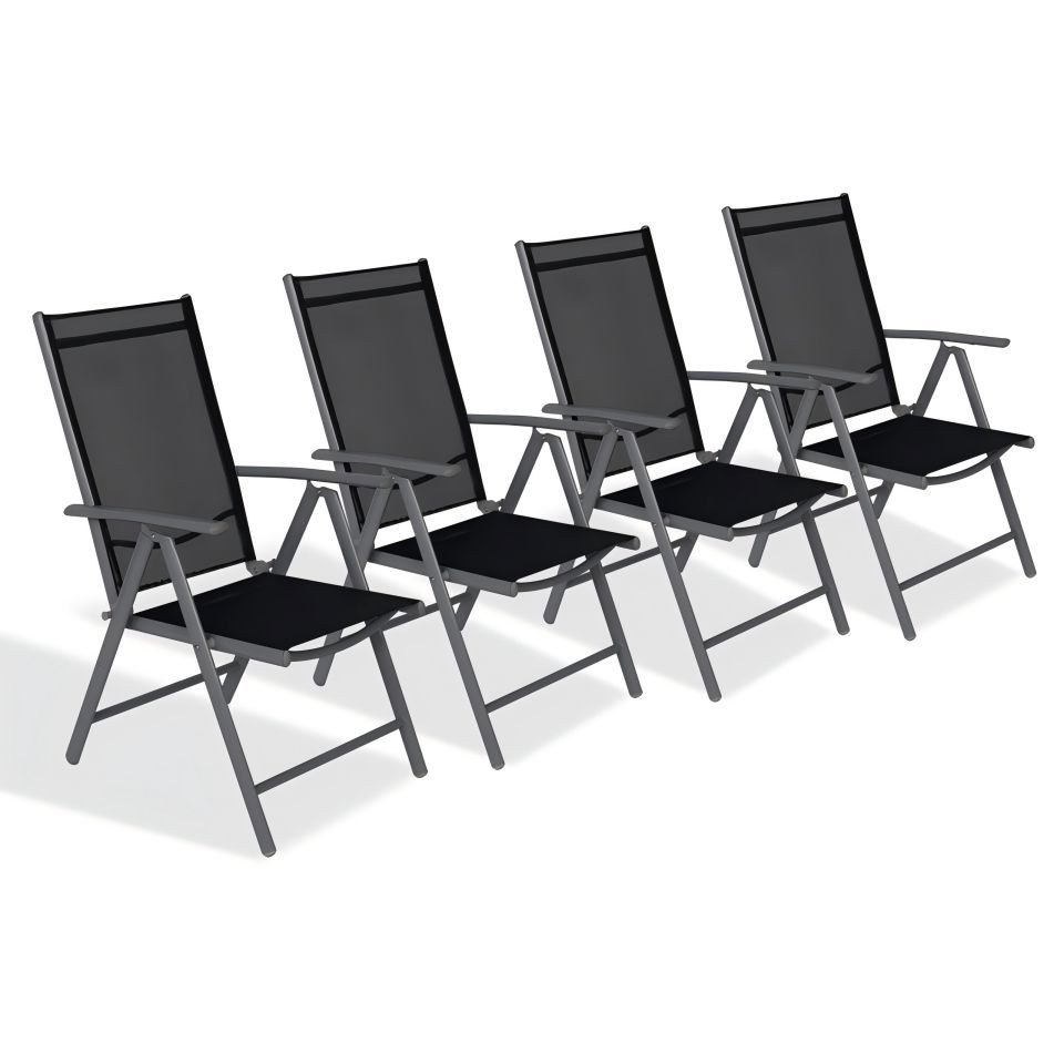 CCLIFE Klappstuhl Gartenstühle Balkonstühle Alu Gartenstuhl günstig online kaufen
