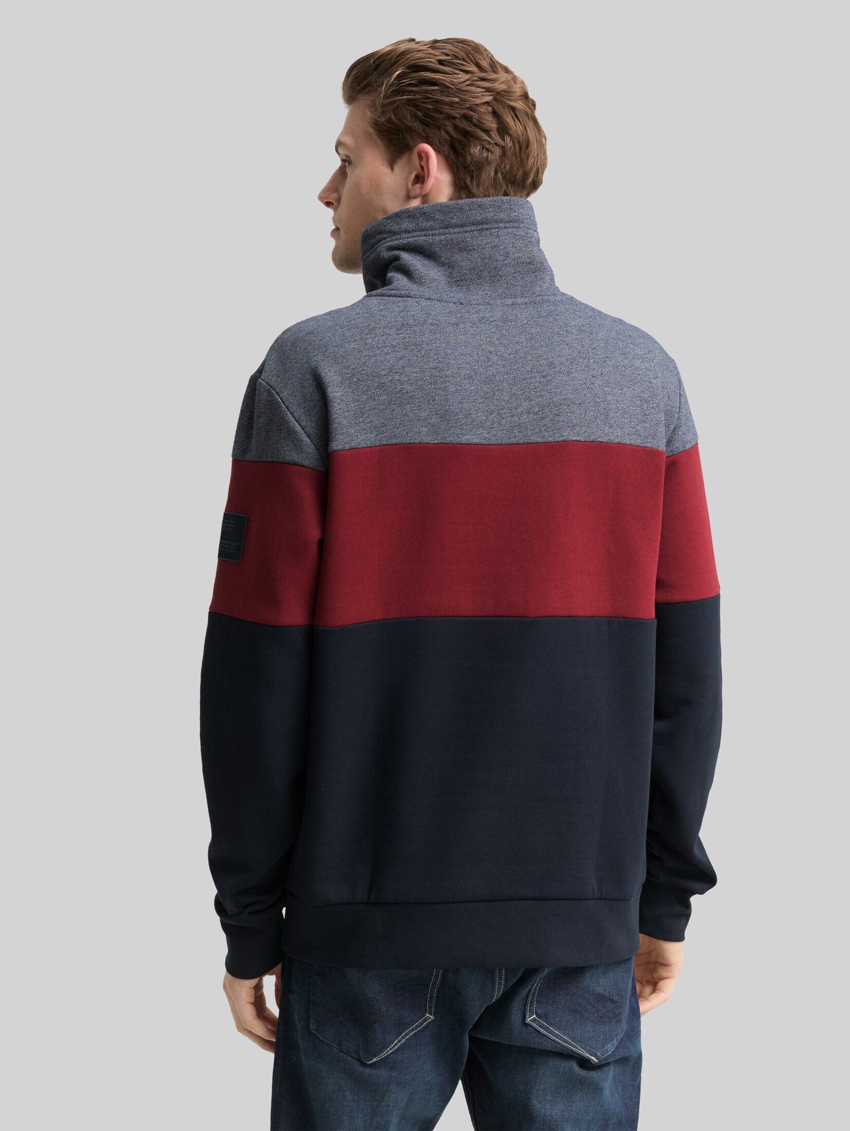 TOM TAILOR Sweatshirt Strick & Sweatshirts Snood Sweatshirt mit Colour Blocking