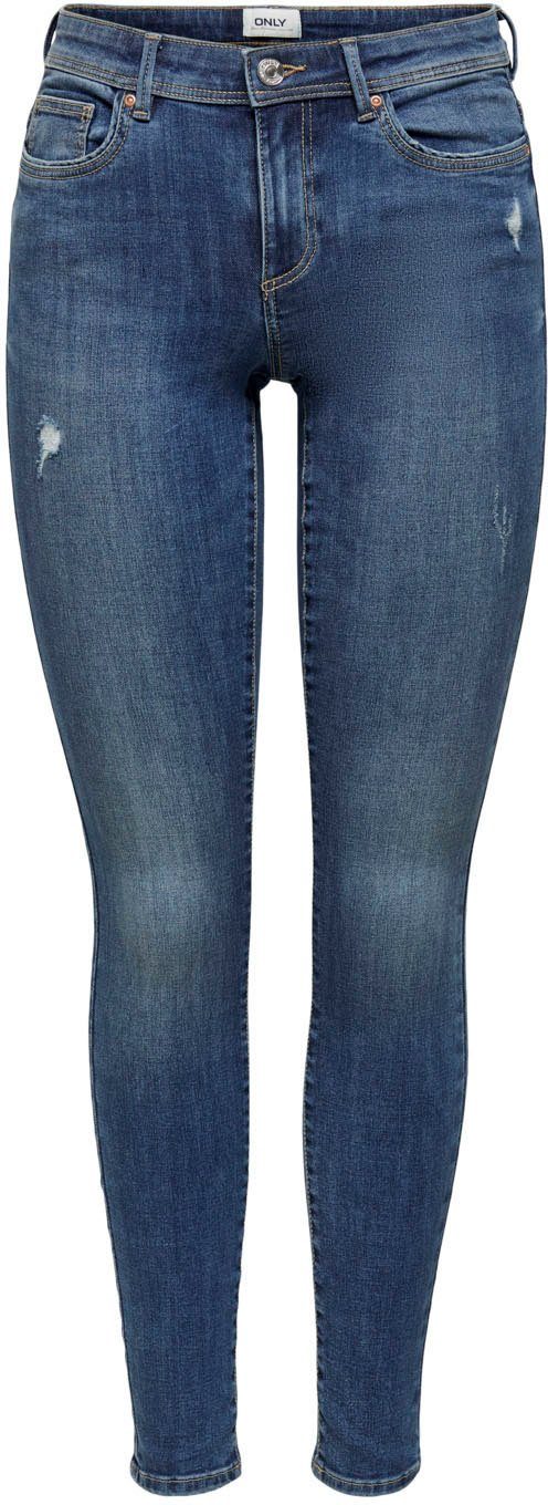 leichten ONLWAUW Destroyed Skinny-fit-Jeans mit Effekten ONLY