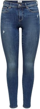 ONLY Skinny-fit-Jeans ONLWAUW mit leichten Destroyed Effekten