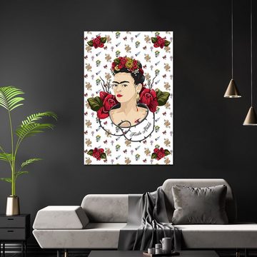 PYRAMID Poster Frida Kahlo Poster Red and White 61 x 91,5 cm