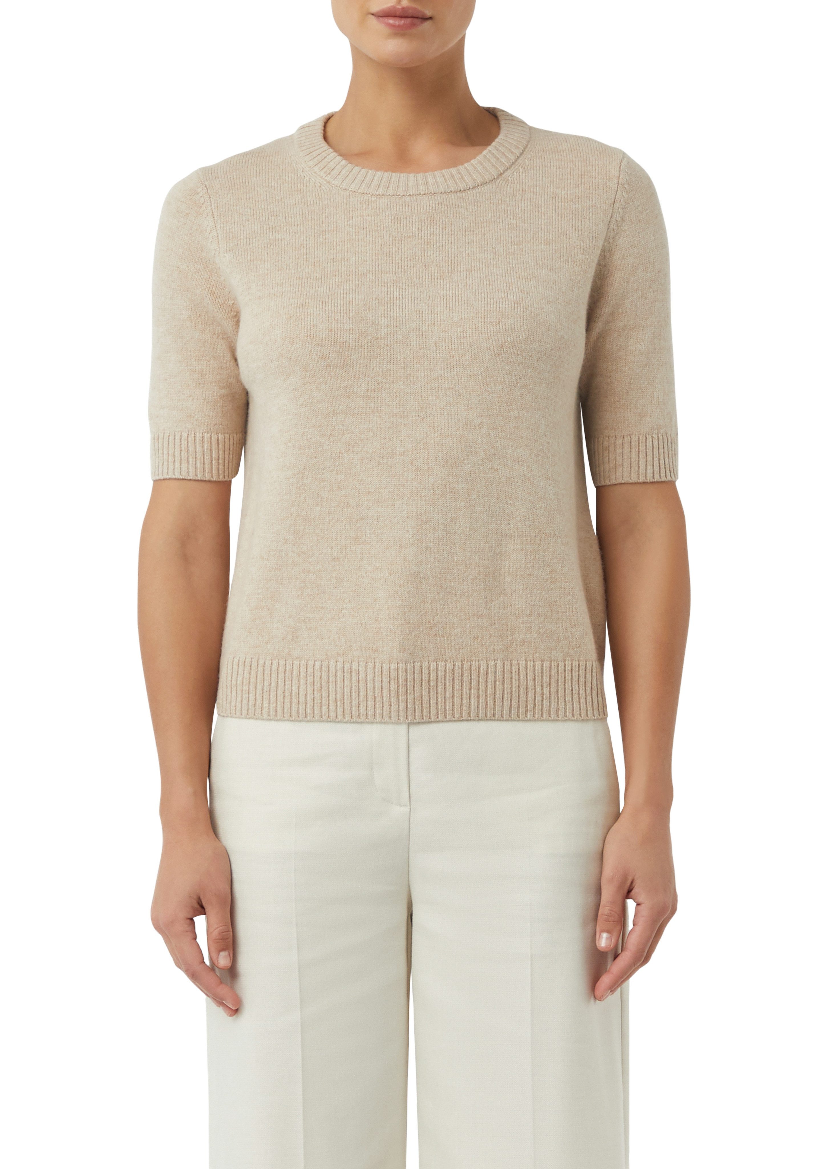 comma Strickpullover mit Rippbündchen günstig online kaufen