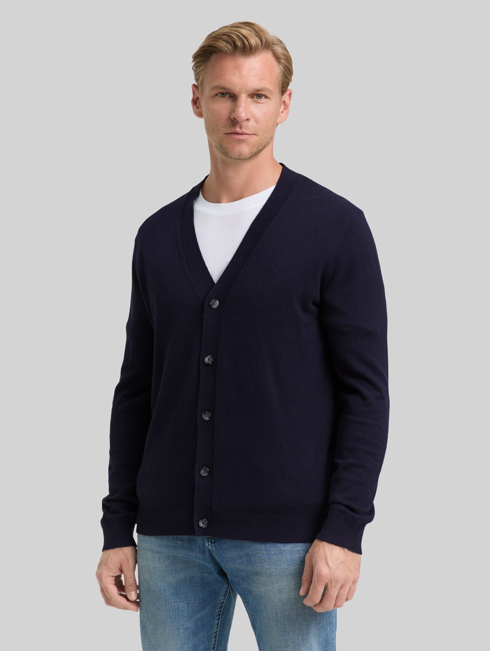 TOM TAILOR Cardigan Pullover & Strickjacken Strickjacke mit Kaschmir-Anteil