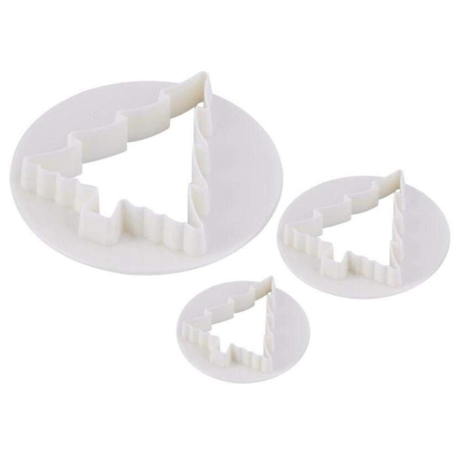 LuxusKollektion Ausstechform Ausstecher Kinder Tannenbaum 3Stück Kunststoff, Kunststoff, (3-St)