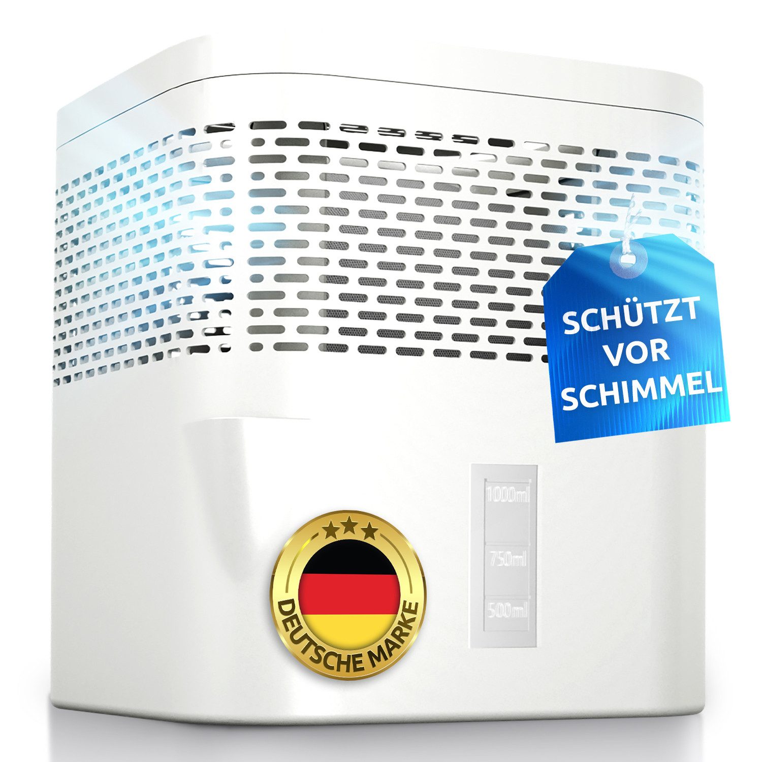 BonAura Luftentfeuchter ohne Strom, für 36 m³ Räume, 450g Granulat, Schutz gegen Schimmel und muffige Gerüche von BonAura