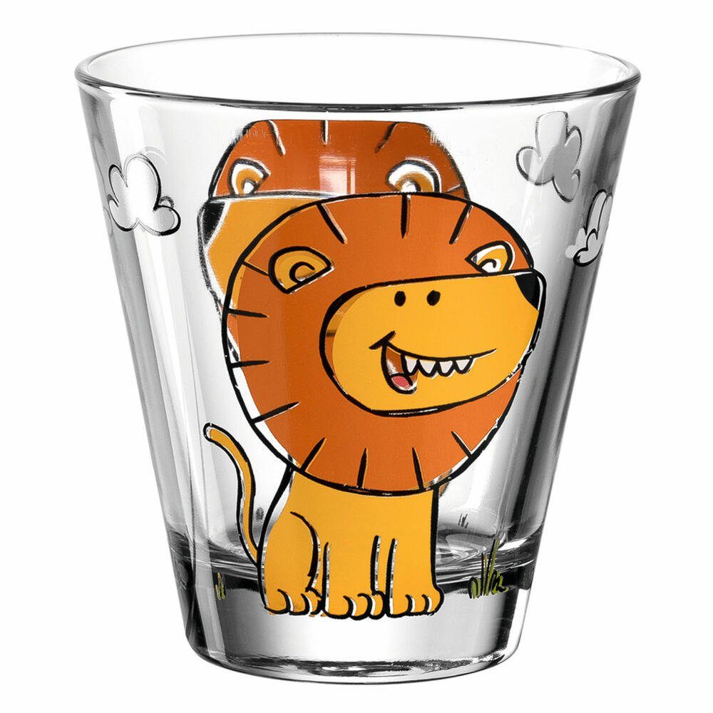 LEONARDO Kinderbecher BAMBINI Löwe 120 ml, Glas