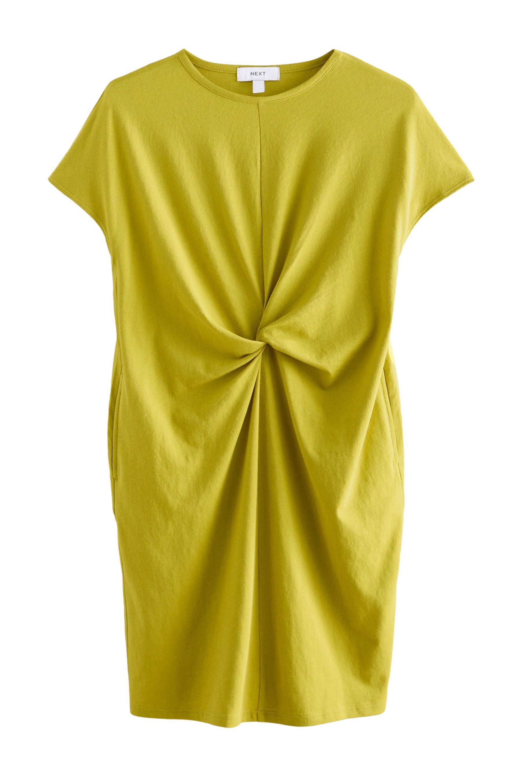 Next Shirtkleid Kurzärmeliges T-Shirt-Kleid mit Twist-Detail günstig online kaufen
