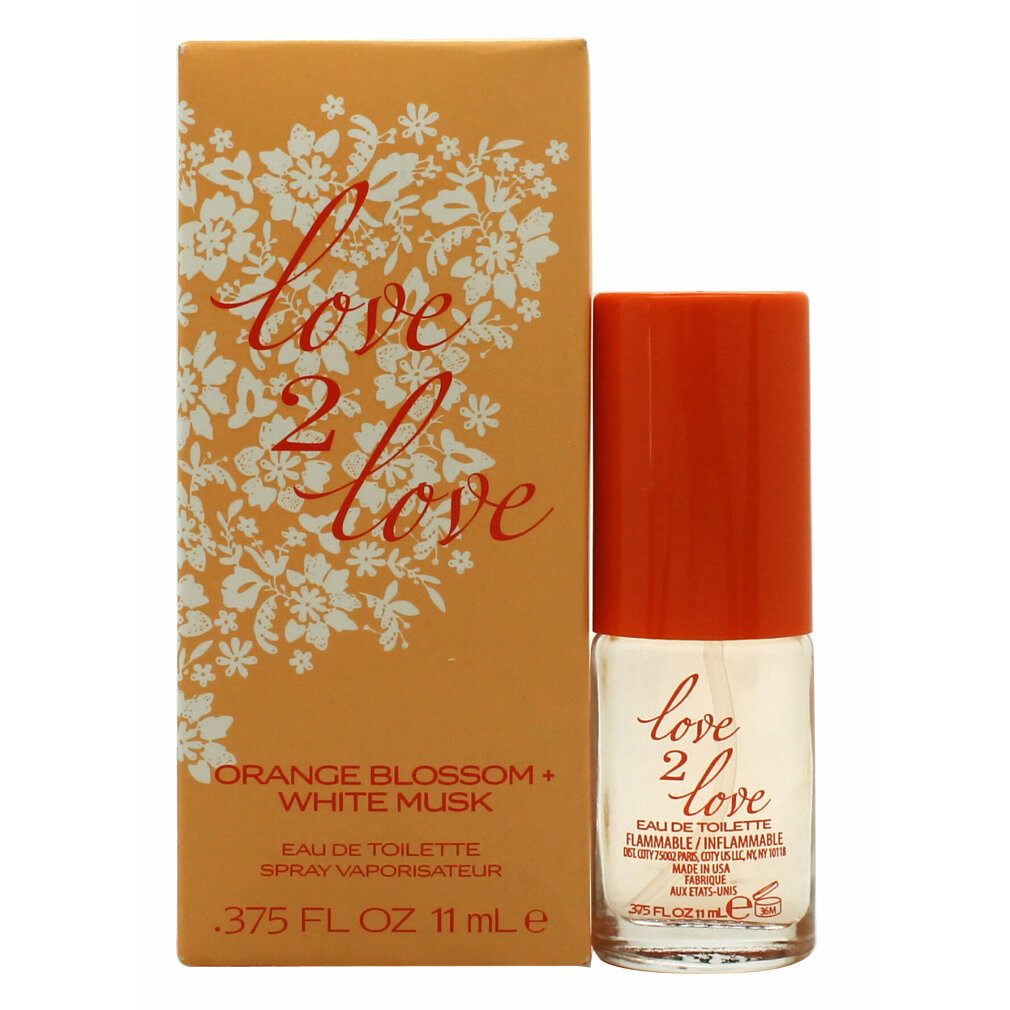 love2love Eau de Toilette Orange Blossom + White Musk Eau de Toilette 11ml Spray