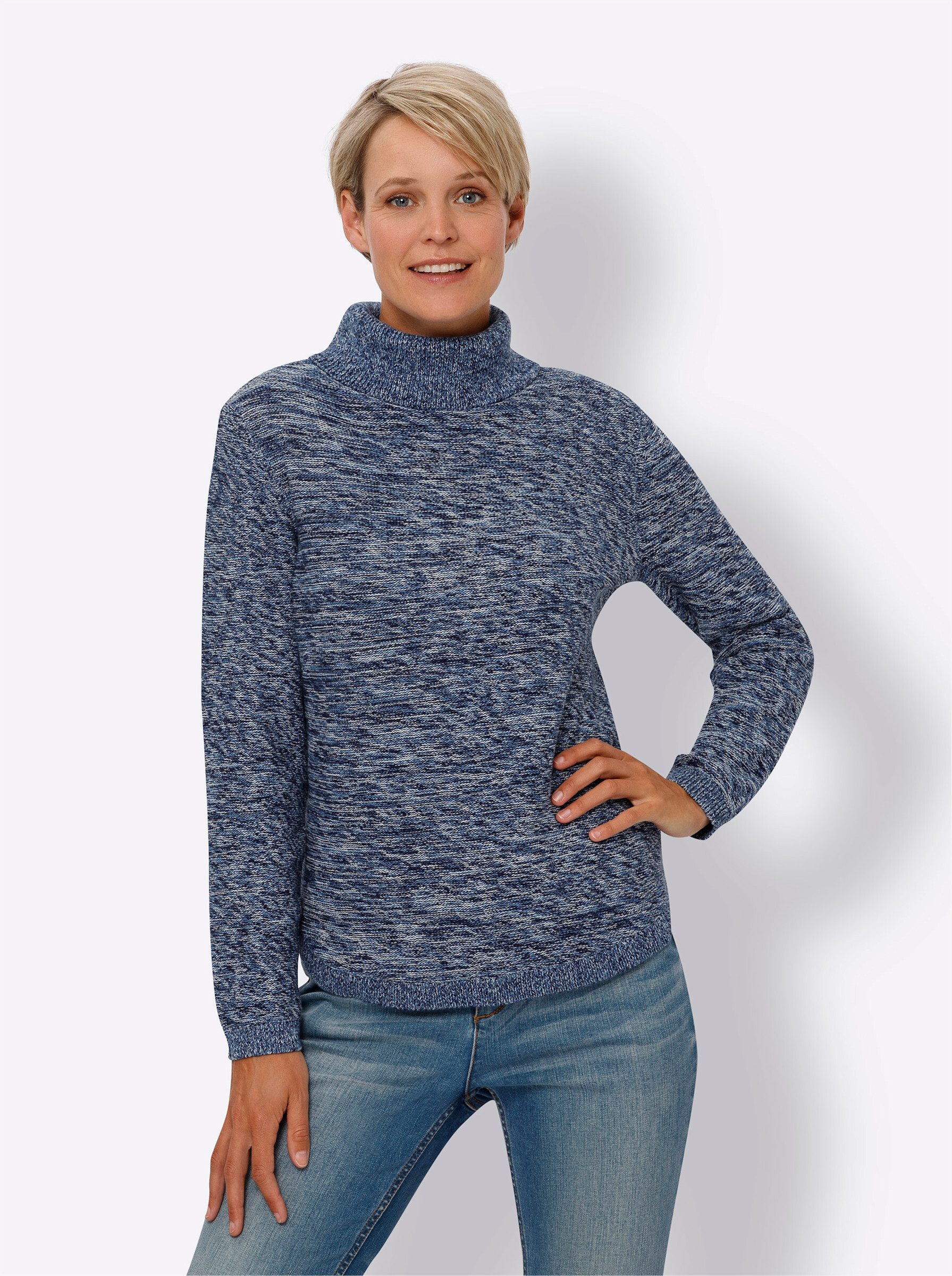 Sieh an! Strickpullover Rollkragenpullover günstig online kaufen