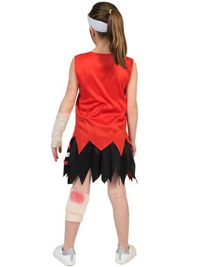 Funny Fashion Kostüm Zombie USA Cheerleader Kostüm für Kinder - Halloween Karneval