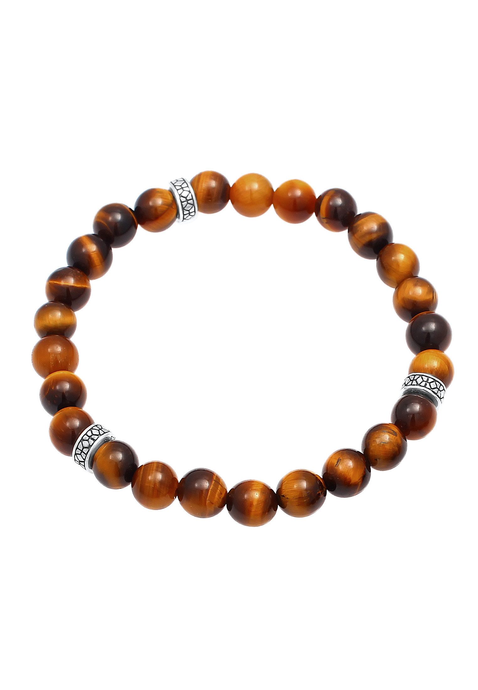 Kuzzoi Bead-Armband-Set Herren Tiegerauge Braun Vintage günstig online kaufen