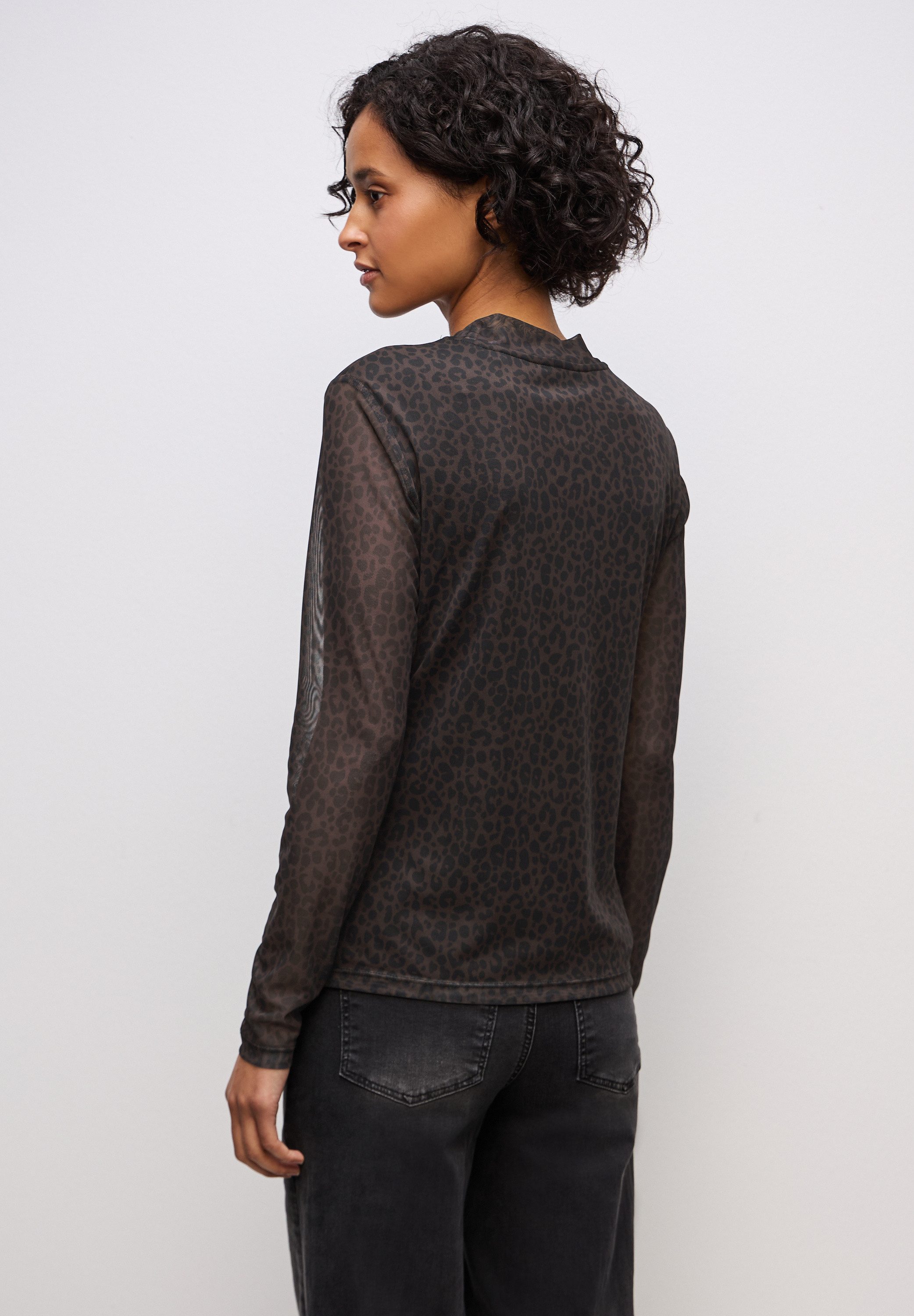 STREET ONE Langarmshirt mit Leomuster günstig online kaufen