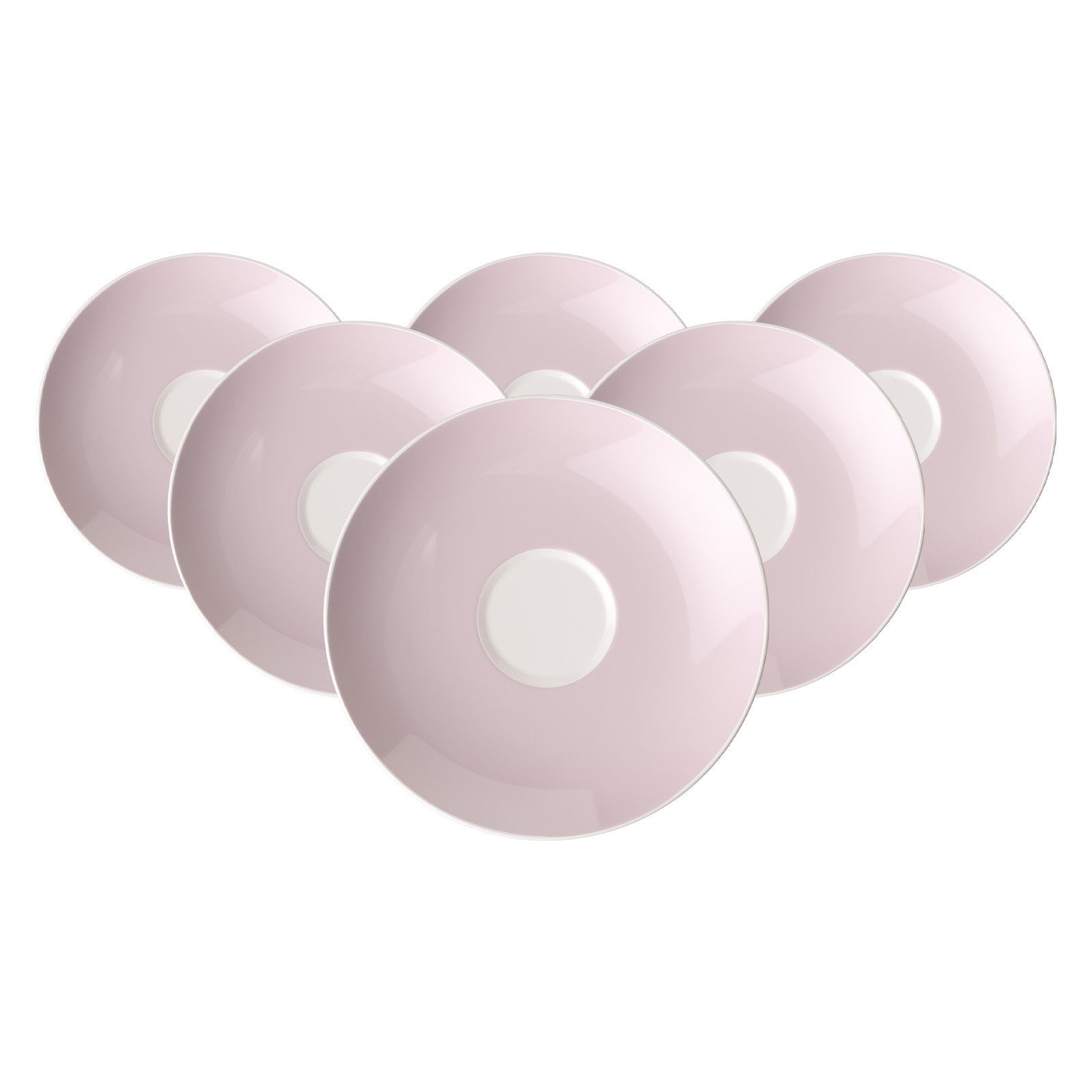 Villeroy & Boch Untertasse Rose Garden Kaffeeuntertassen ø 14,8 cm 6er Set, (6 St)