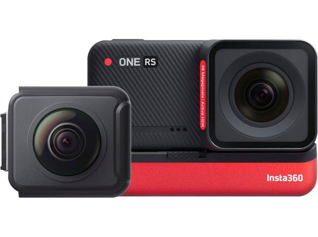 Insta360 INSTA360 ONE RS Twin Edition Action Cam (4K Ultra HD, WLAN (Wi-Fi),  Bluetooth), Integrierter Akku mit bis zu 84 Minuten Laufzeit 3 integrierte  Mikrofone