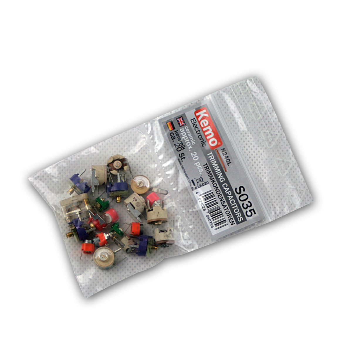 Kemo Kabelverbinder-Меню Меню Trimmkondensatoren keramisch ca. 20 Stk