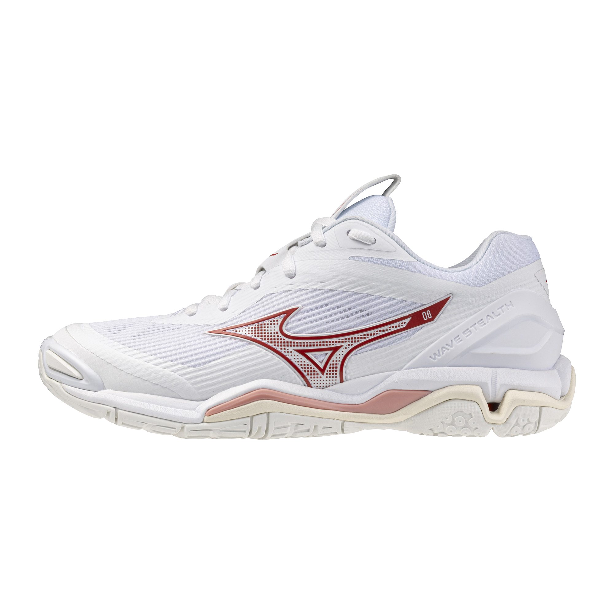Mizuno WAVE STEALTH 6 Ignition Red / Fiery Red / Whi Handballschuh