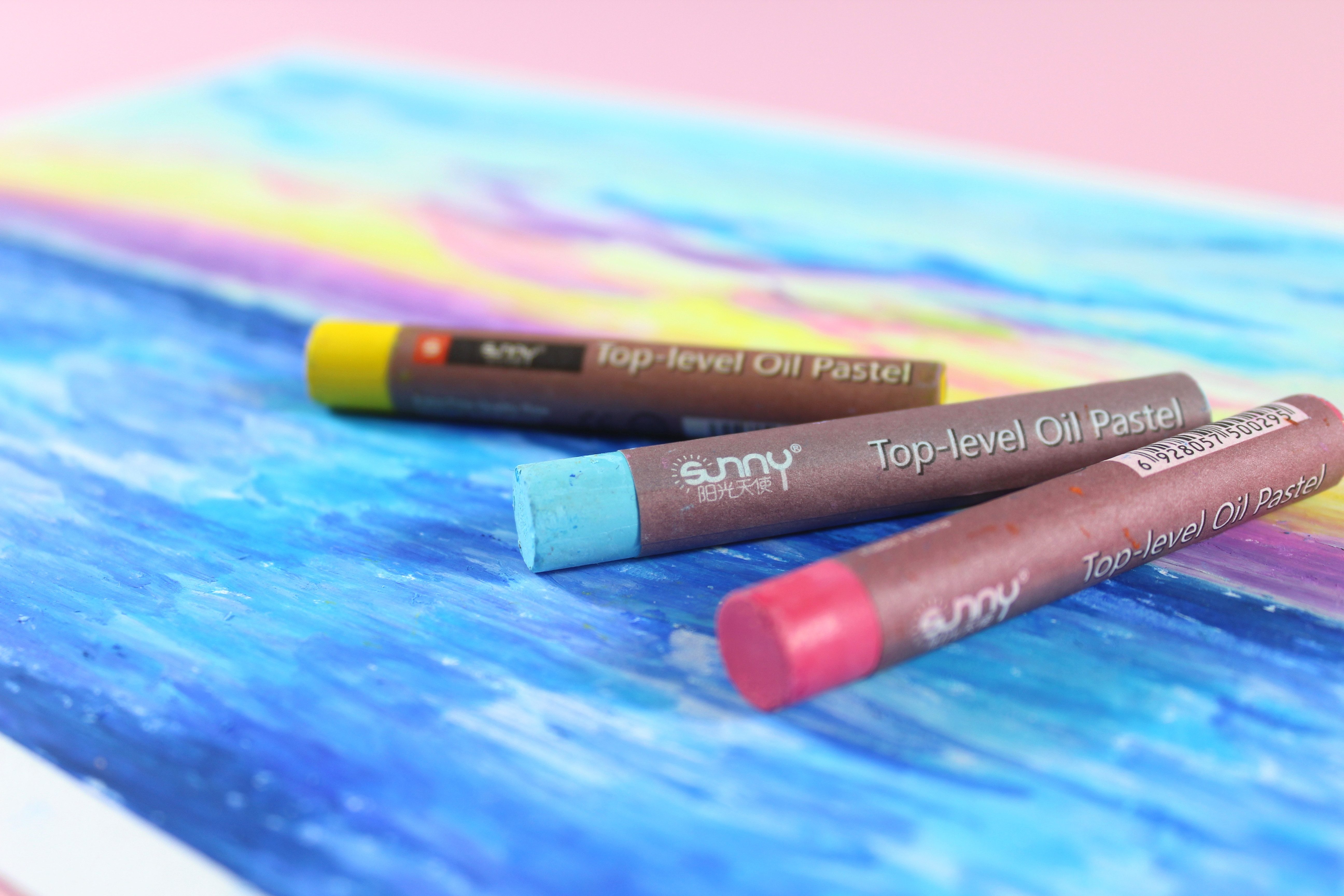 ´SUNNÝ Pastellkreide Öl Pastell 25 / 36 / 50 Stk. Ölpastellkreide Rund Pastellkreidestift, Wachsmalstifte Set zum Skizzieren für Künstler Studenten & Hobbymaler