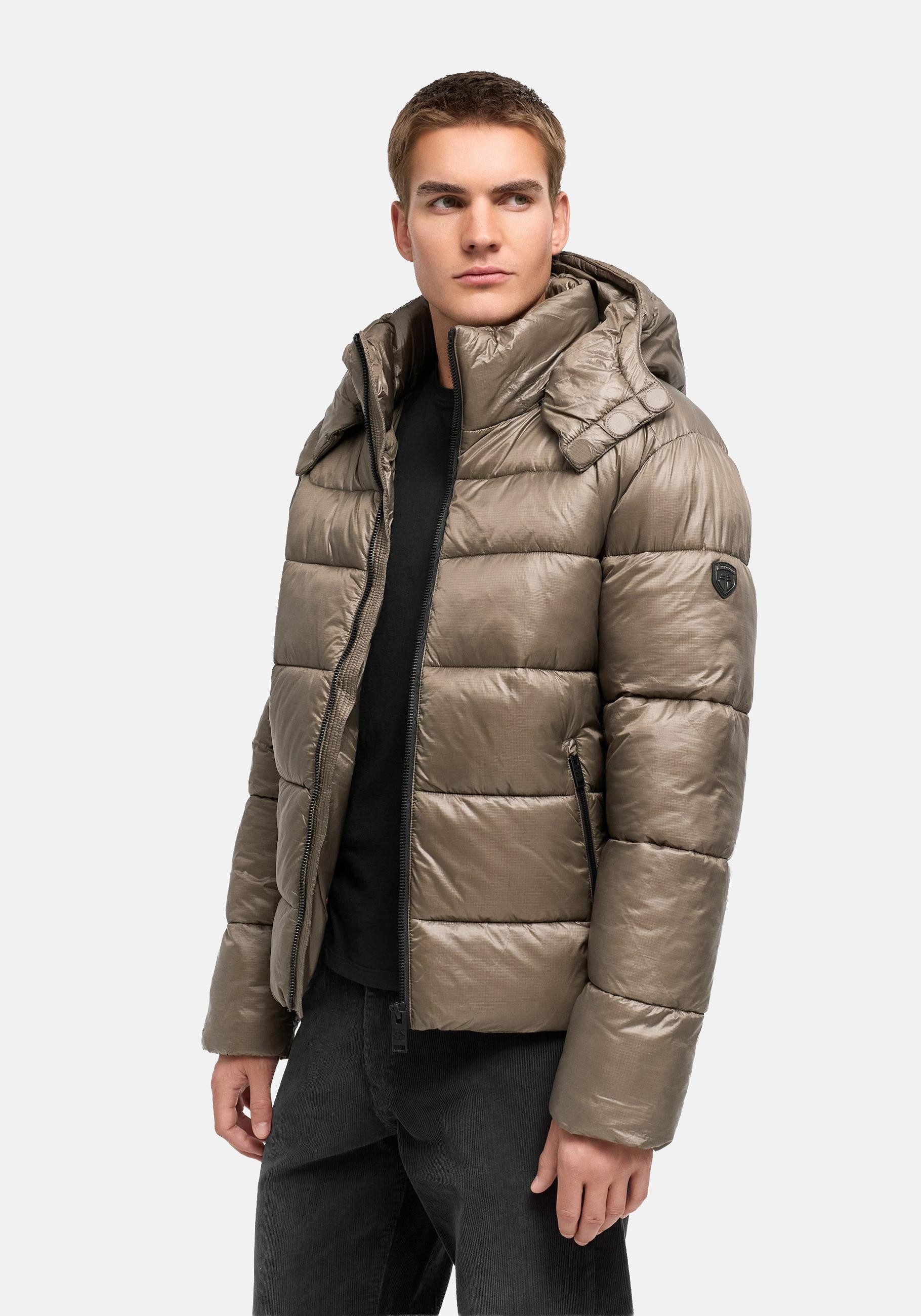 Stone Harbour Steppjacke Ezioo XX Herren Winterjacke mit magnetischen Knöpfen