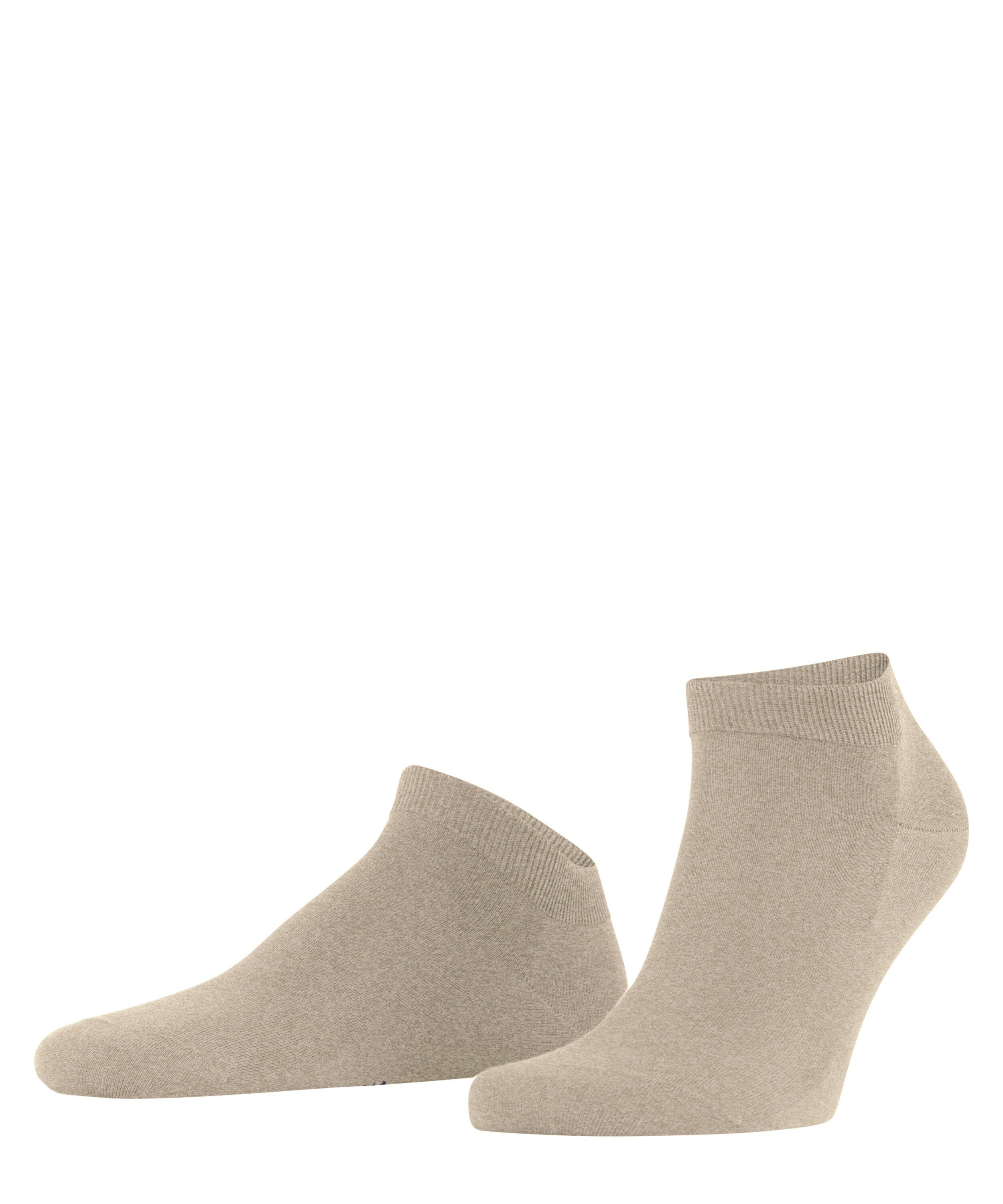 (4044) pebble Sneakersocken mel. Garn FALKE (1-Paar) ClimaWool mit nachhaltigem