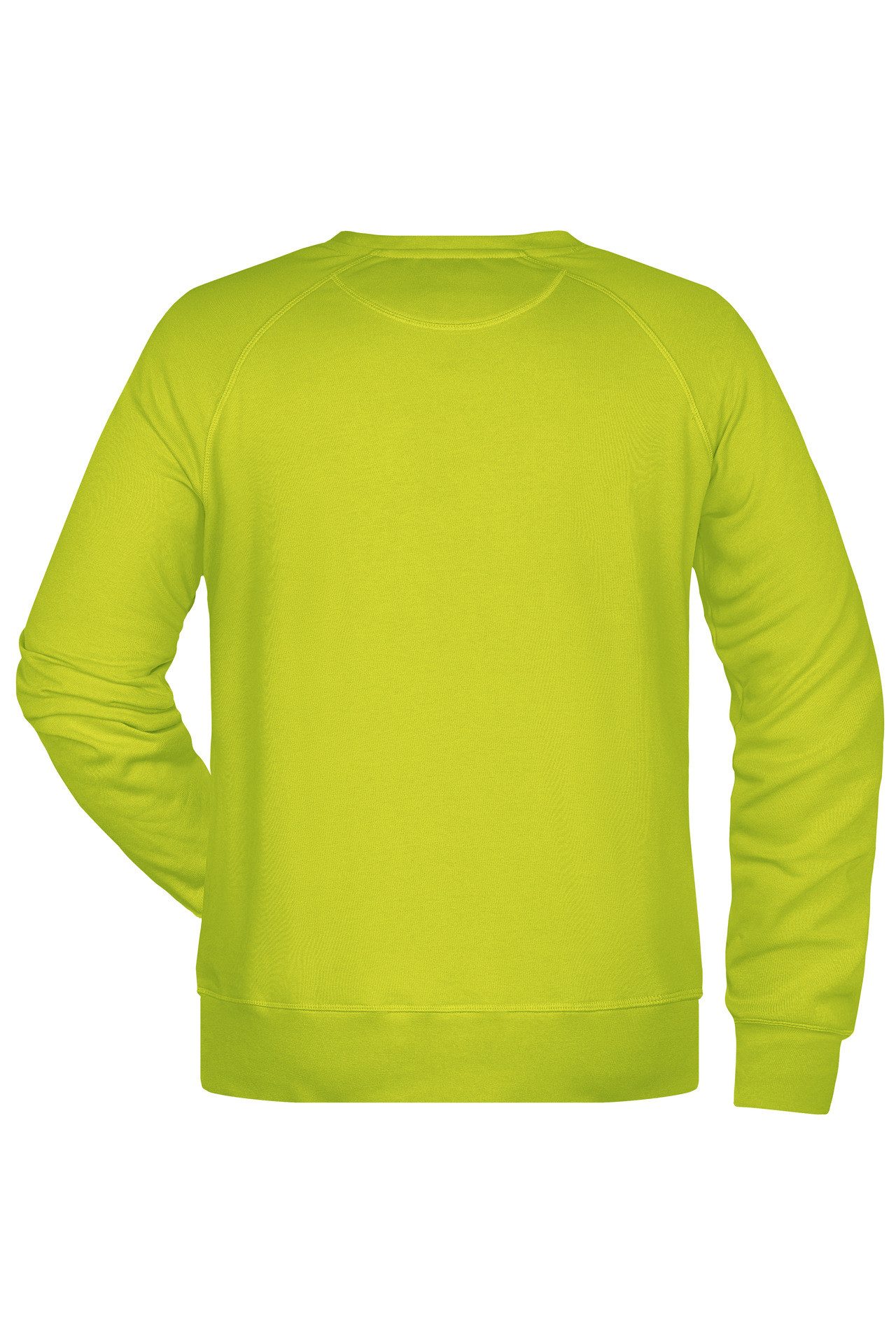 James & Nicholson Sweatshirt Herren Sweatshirt im Raglanschnitt aus Bio-Baumwolle 8022 Kragen und Armbündchen mit Elasthan – Bild 2 von 4
