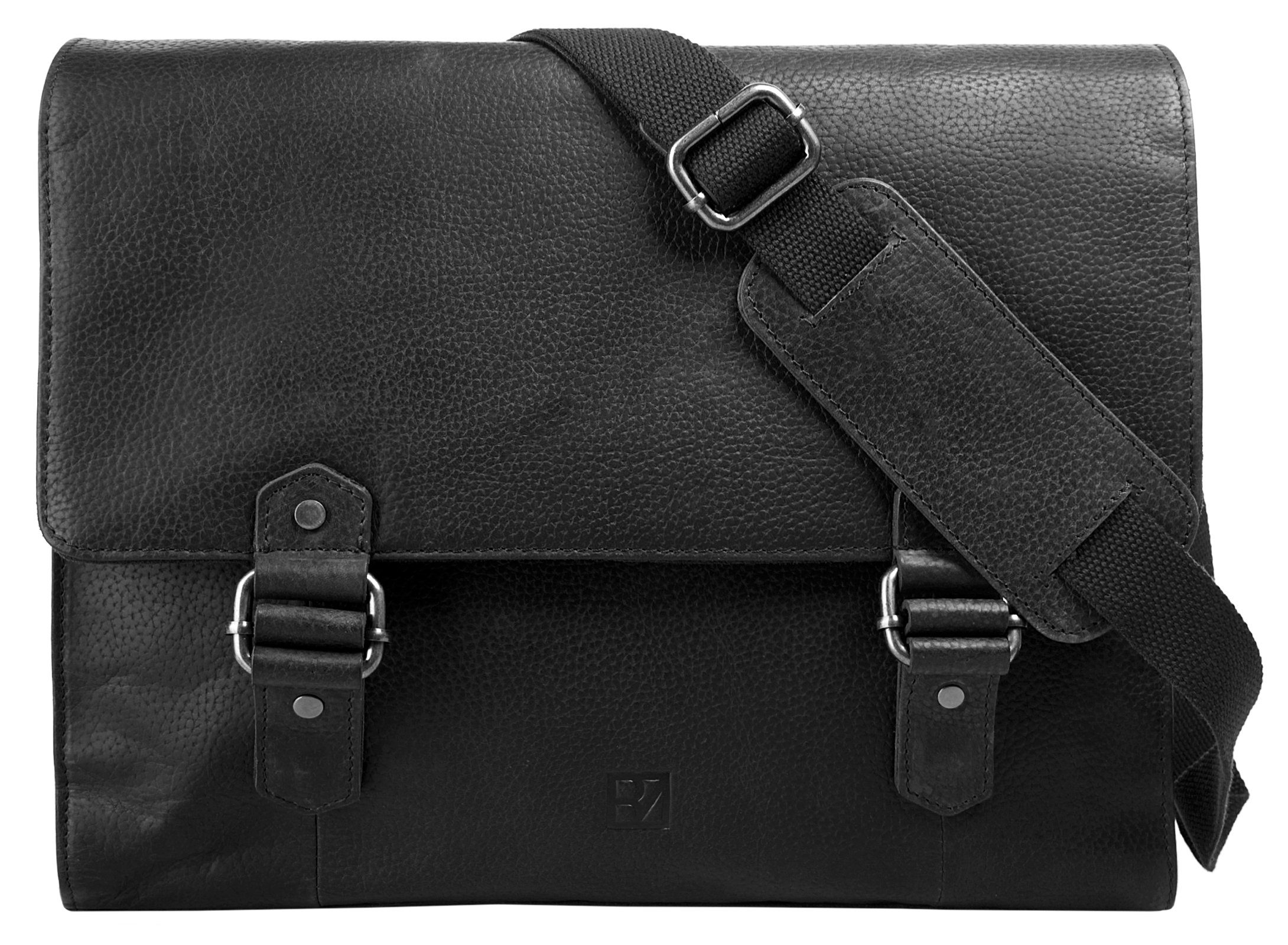 BODENSCHATZ Messenger Bag, echt Leder