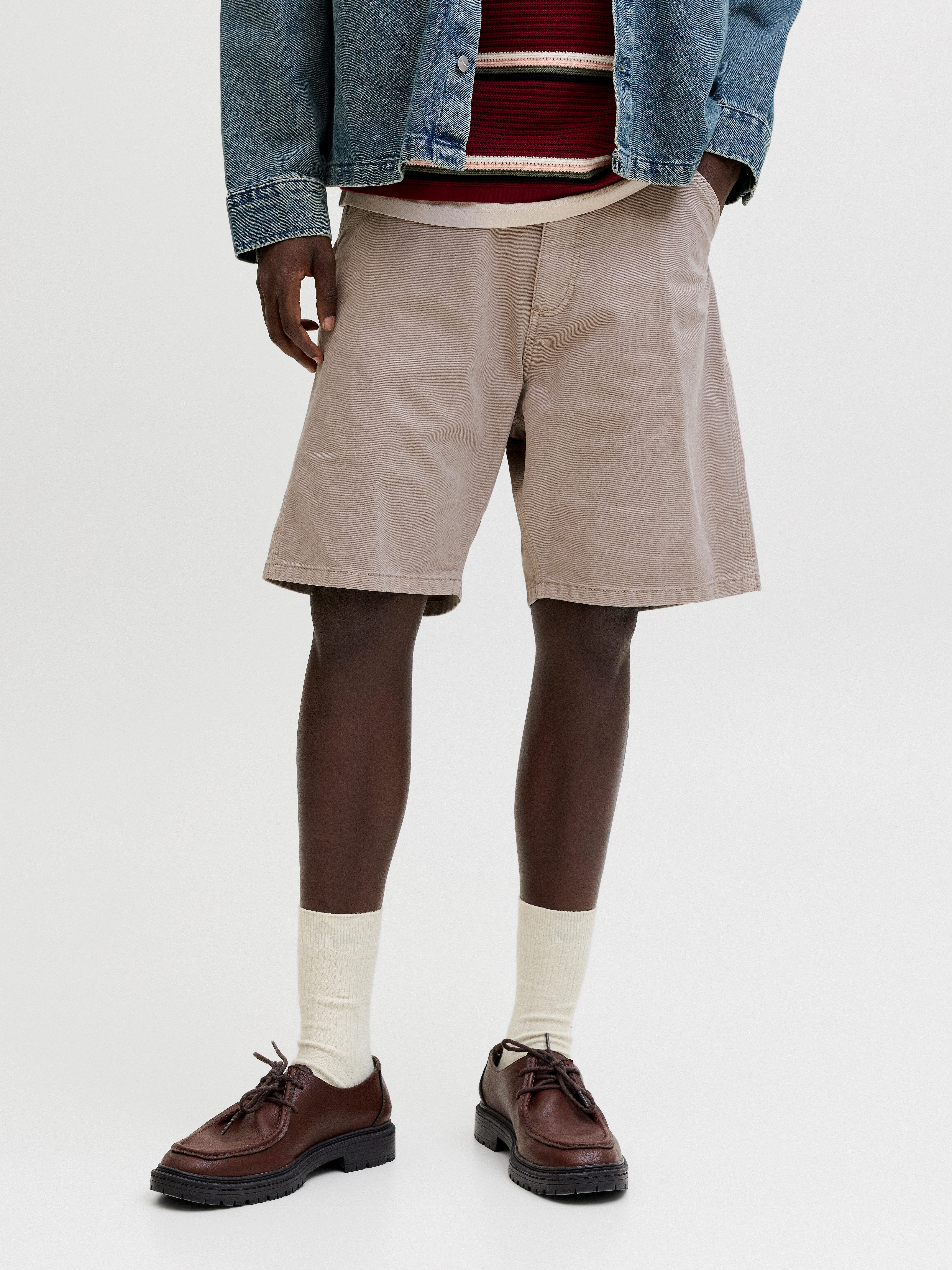 Jack & Jones Chinoshorts JPSTTONY RAYE WORKER SHORT MID SN Baumwolle, 5-Pocket Style
