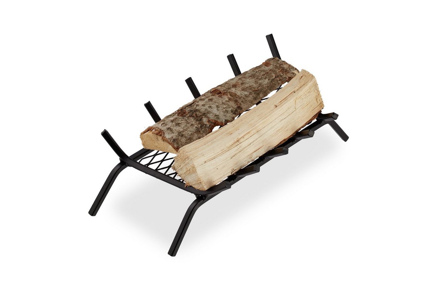 relaxdays Feuerrost Kaminrost mit Füßen, 58x28 cm, (1-St), L