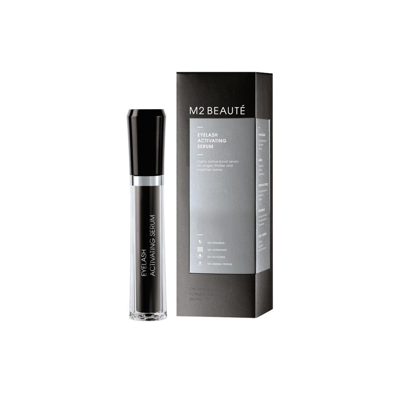 M2 Beauté Wimpernserum Eyelash Activating Serum, Längere und dichtere Wimpern – Innovatives Serum f