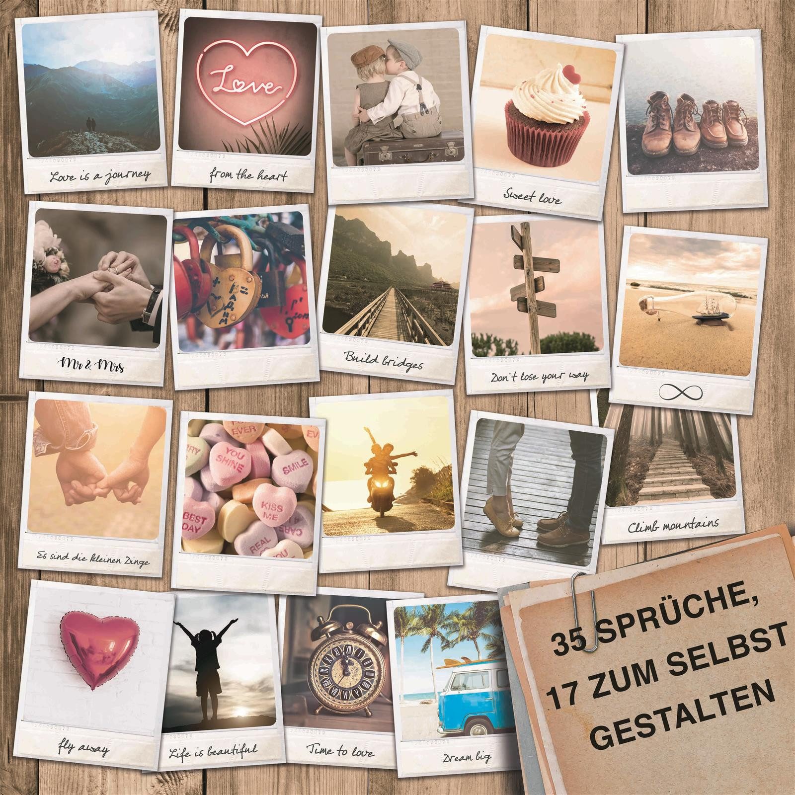 WeddingTree Postkarte 52 Postkarten Hochzeit Vintage - Postkarten Set, Vintage Postkarten Set