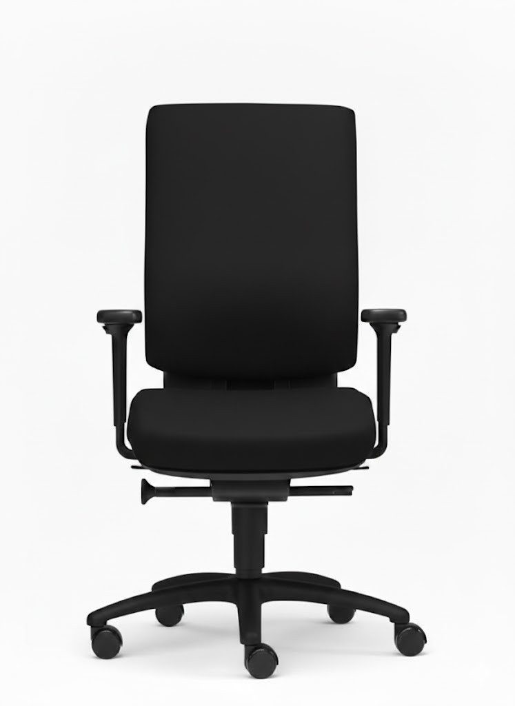 SITWELL STEIFENSAND AG Bürostuhl Bürostuhl Cube, ergonomischer Objekt-Bürostuhl mit Armlehnen, ergonomisch, Lordosenstütze, Synchron-Mechanik bis 120kg