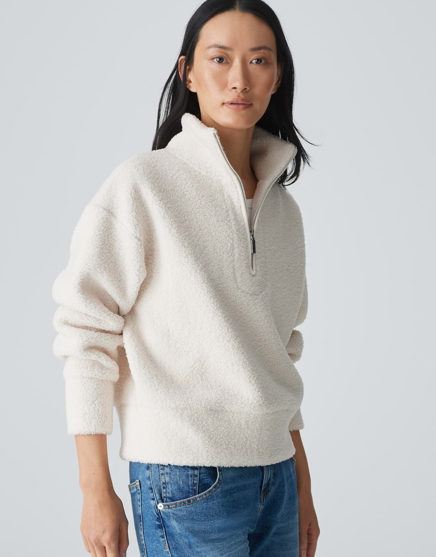 Sweater Sweater GATROI Regular in Teddyfell Optik