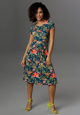 Aniston CASUAL Suknelė su spalvingas Blumendruck