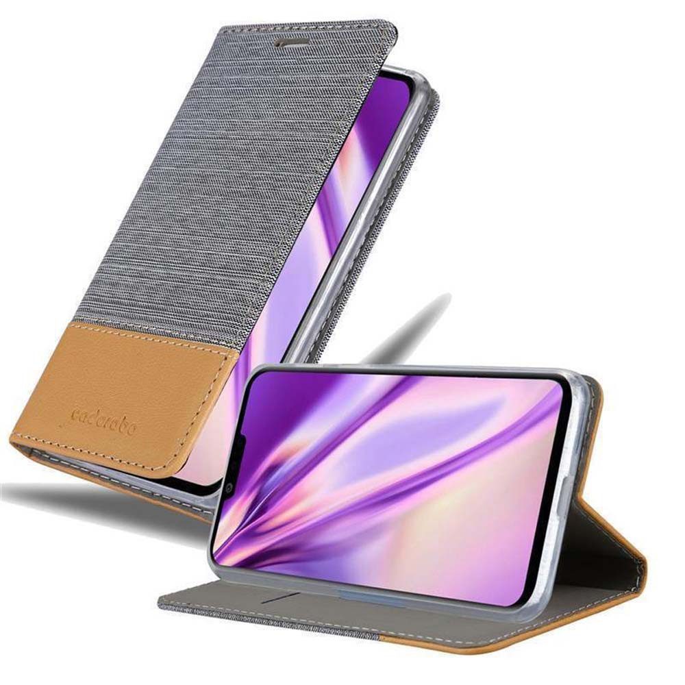 Cadorabo Handyhülle für LG G8 Hülle LG G8, Klappbare Handy Schutzhülle - Hülle - mit Standfunktion und Kartenfach