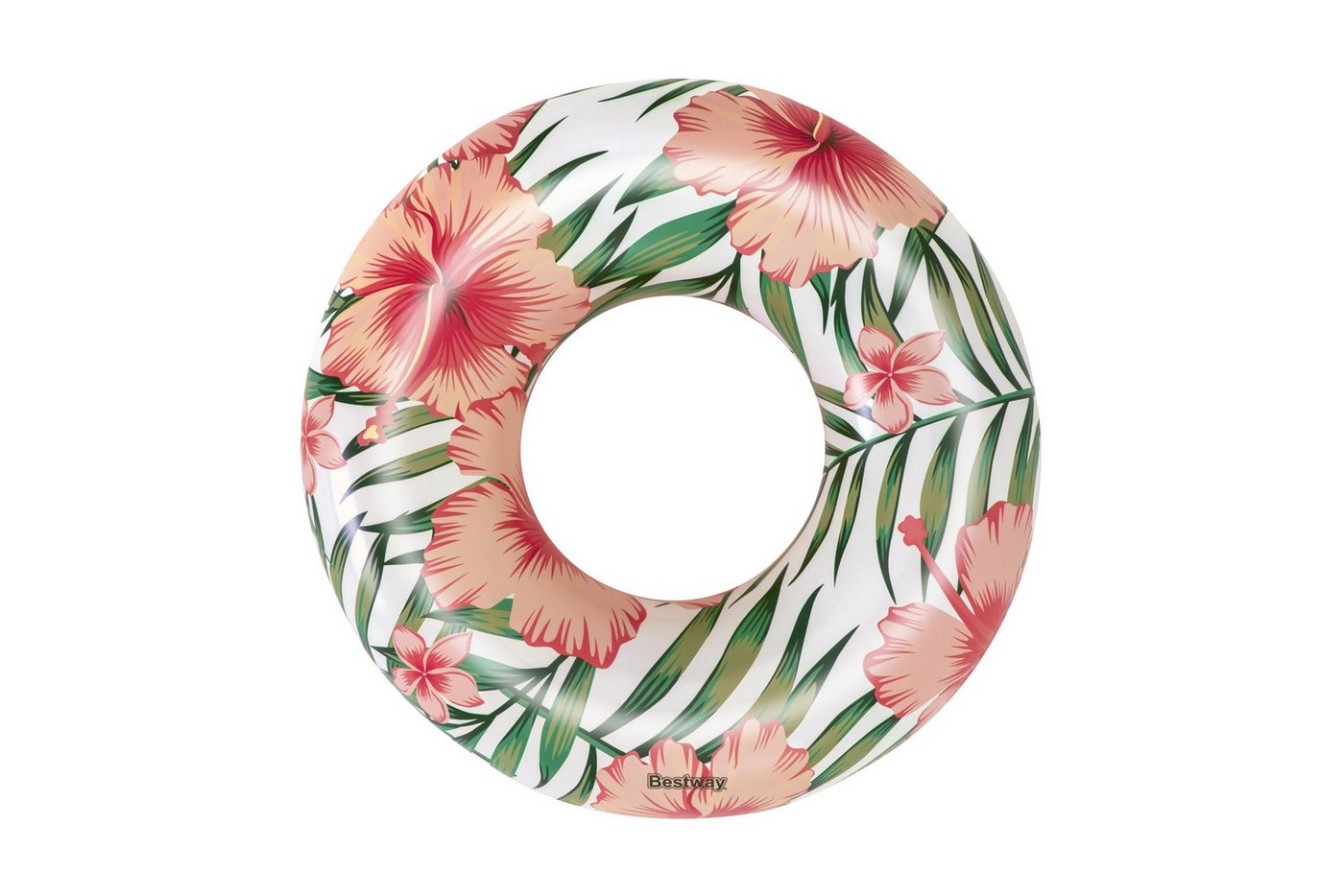 BESTWAY Schwimmring Bestway 36237 - Schwimmring Aloha mit Tropical Palms - Ø 119 cm - Rosa