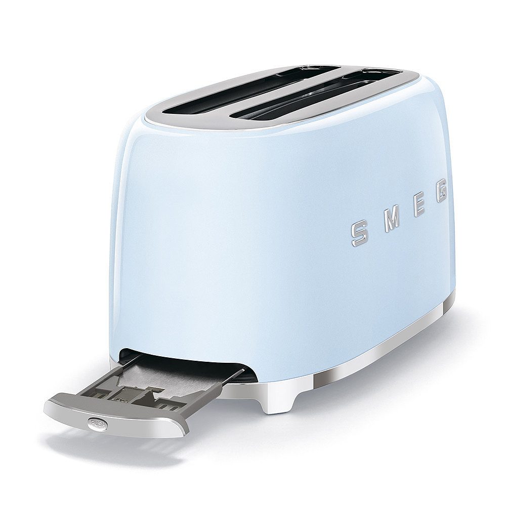 Smeg Toaster TSF02PBEU Toaster pastellblau, Breite Schlitze – Bild 4 von 5