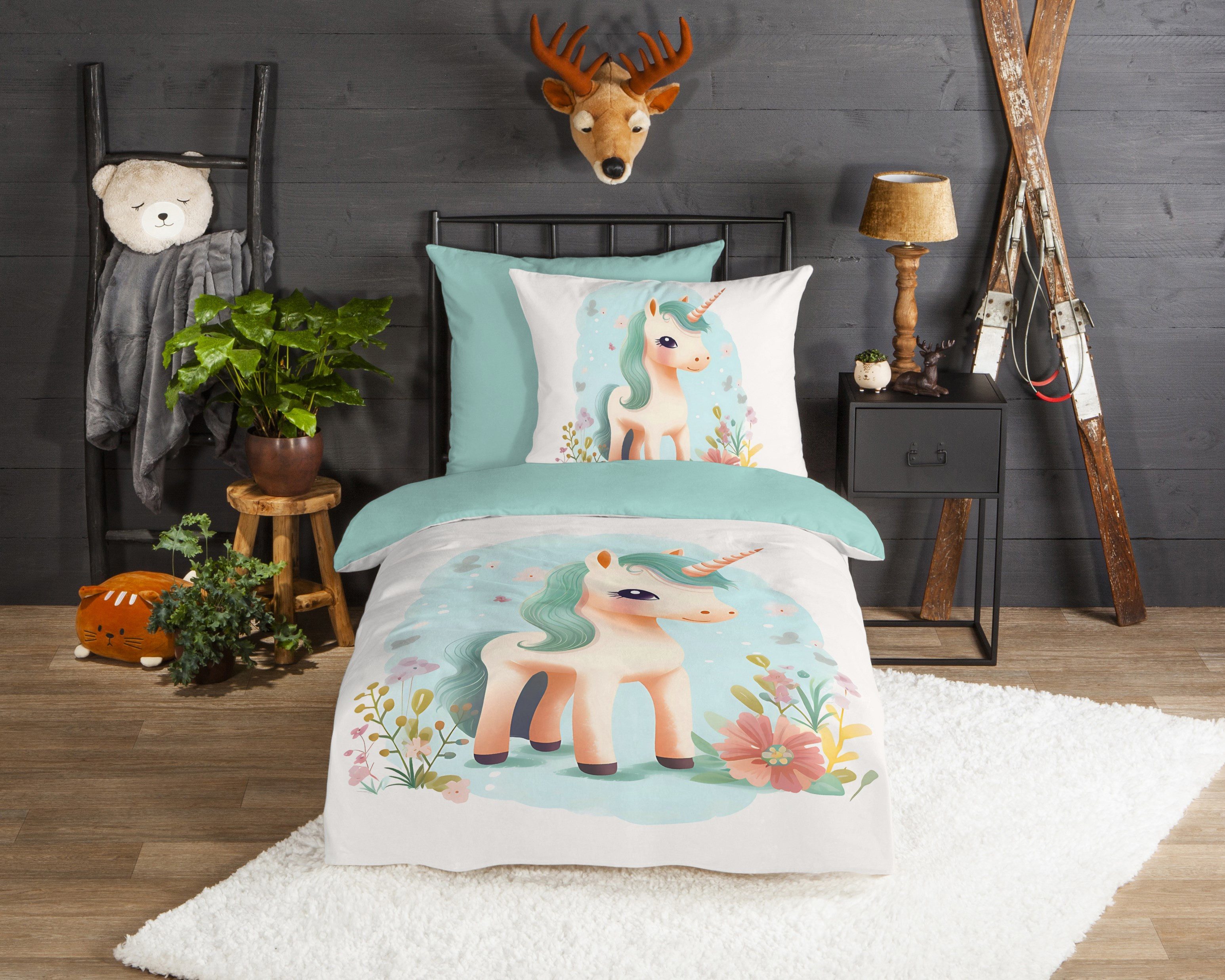 good morning Kinderbettwäsche One, Biber, Flanell, 2 teilig, Flanell, Biber günstig online kaufen