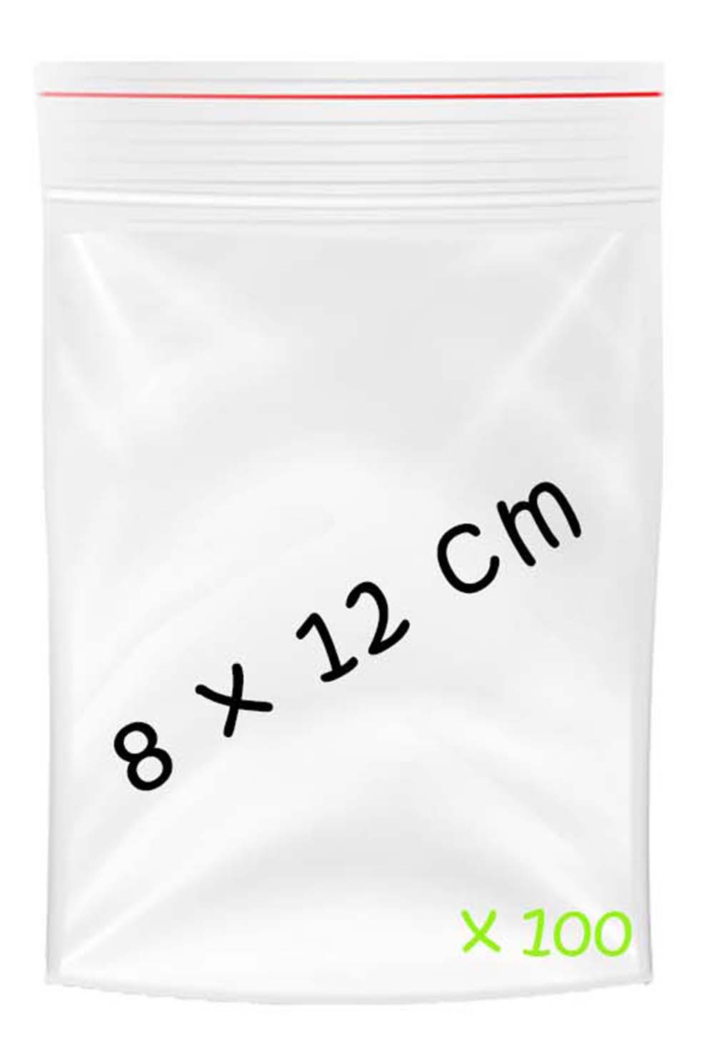 varivendo Frischhaltebeutel 100 x LDPE-Schnellverschluss-Beutel 80 x 120 mm, Zubehör für Kleinteile, Schnellverschluss Druckverschlussbeutel Folienbeutel Tütchen