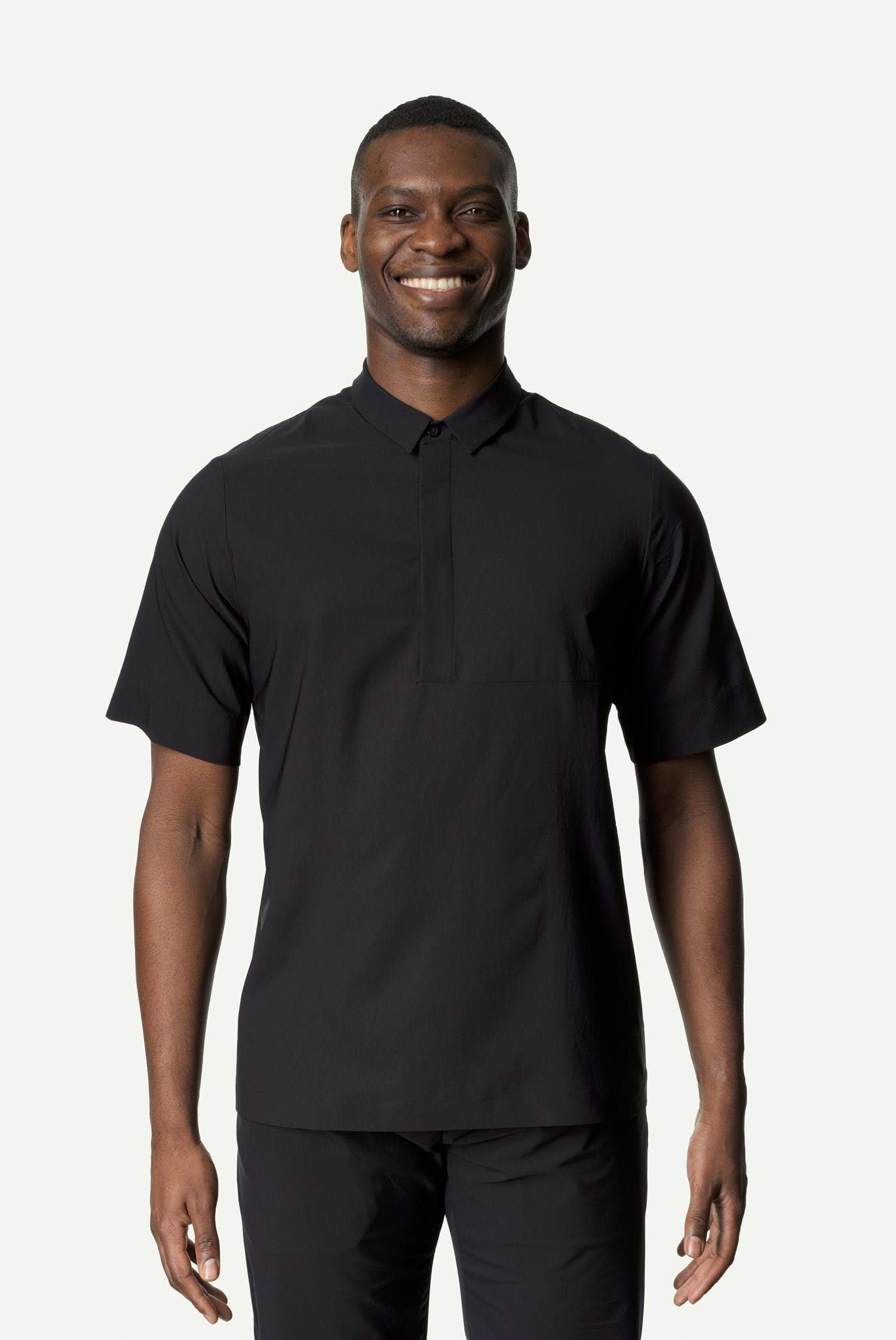 Houdini Poloshirt M's Cosmo Shirt (1-tlg) True Black