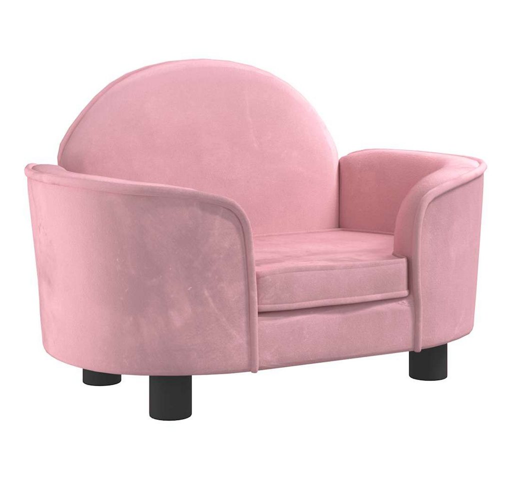 Thumbnail - vidaXL Tierbett, Hundebett Rosa 66x40x45 cm Samt