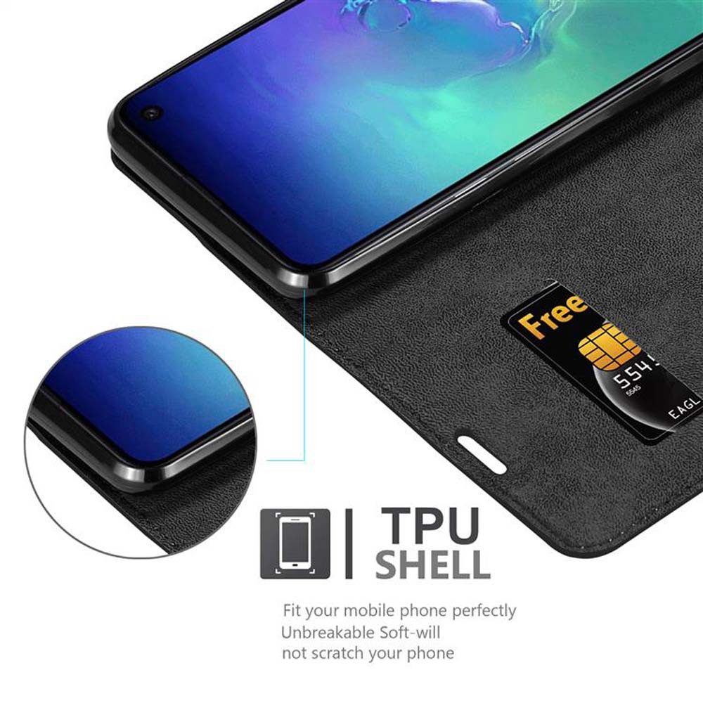 Cadorabo Handyhülle für Samsung Galaxy S10e Hülle Samsung Galaxy S10e, Hülle Schutzhülle mit Standfunktion, Magnetverschluss und Kartenfach