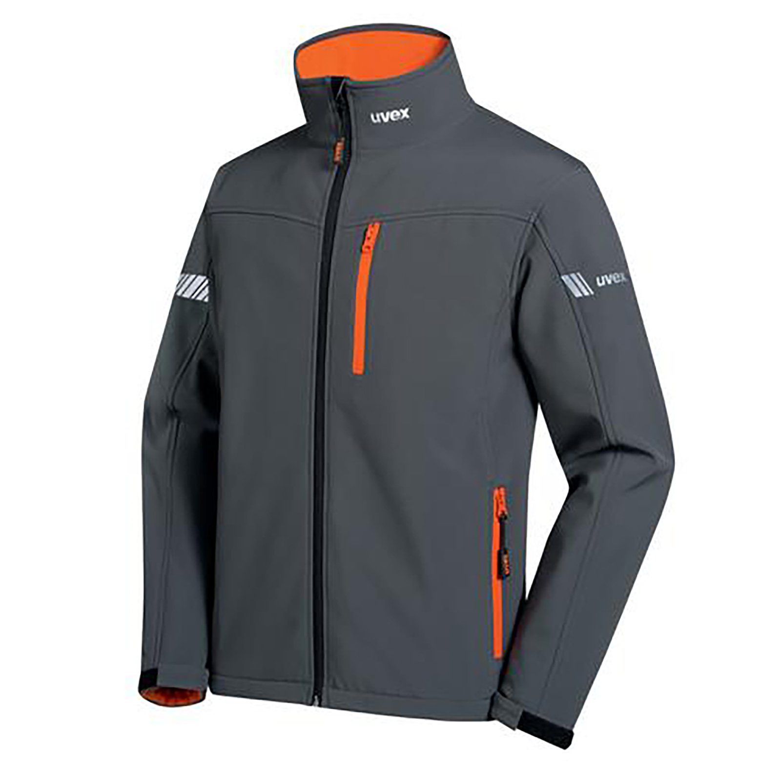 Uvex Softshelljacke Softshelljacke metal grau, orange, anthrazit