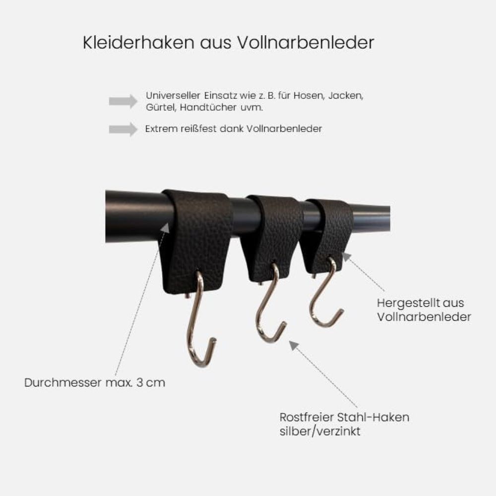 RSR Hangers Kleiderhaken Lederhaken Lederband Hosen günstig online kaufen